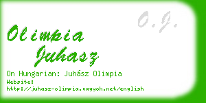 olimpia juhasz business card