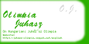 olimpia juhasz business card